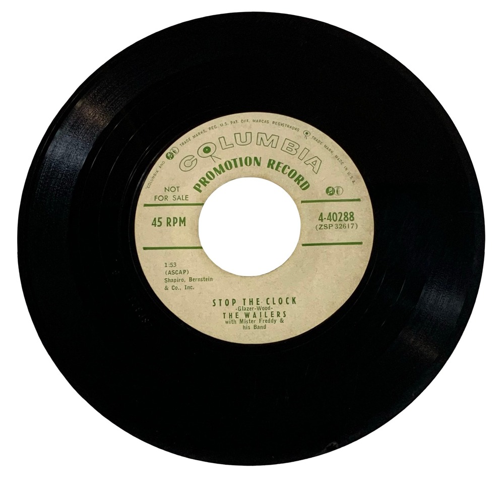The Wailers Stop The Clock Hot Love 45 RPM Columbia Promo Record 4-40288 Vinyl